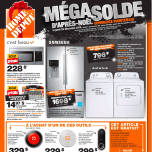 Home Depot 2018年Boxing Day特价海报