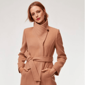 Aritzia折扣区再降 299收羊毛大衣 原价428