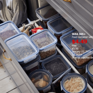 宜家饭盒、储物罐全场7.5折