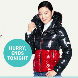 The Bay冬季外套4折 136元收Tommy羽绒服 原价340