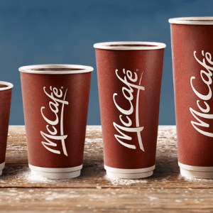 麦当劳咖啡不分大小全部一元！