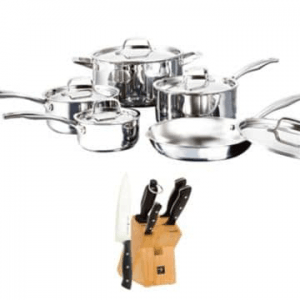 The Bay厨具低至3折 269元收双立人16件套 原价769