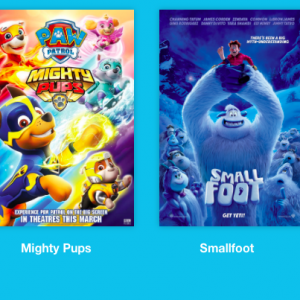 Cineplex春假家庭影院 每天四部大片 每部2.99元