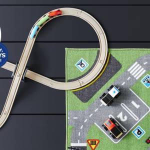 宜家最受欢迎的火车+地毯系列只要14.99元 原价25.98