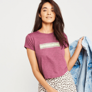 Abercrombie & Fitch折扣区再打4折 7元收t shirt 原价30