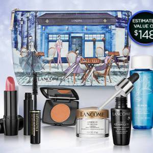 Lancome兰蔻买满65元就送7件套礼包 价值148元