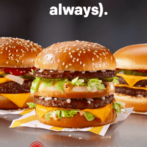 麦当劳巨无霸汉堡只要3元