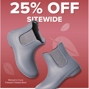 Crocs季末大促 全场低至7.5折 仅一天