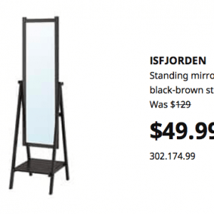 南岸宜家本周特价 穿衣镜只要49元 原价129