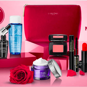 LANCÔME兰蔻买满75元就送7件套礼包 价值142元