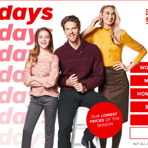 The Bay季度最低价 折扣区再打7.5折