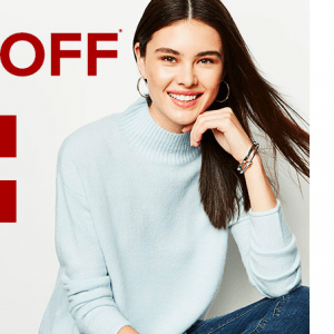 The Bay毛衣卫衣闪卖 全场5折 仅一天