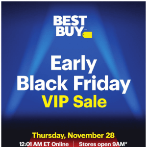 BEST BUY 黑五VIP海报已出 仅一天