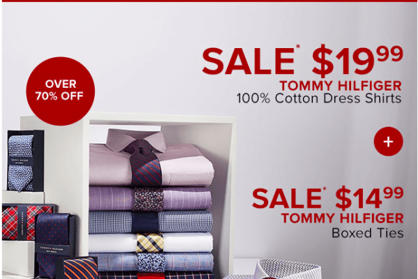 Tommy Hilfiger男士衬衣只要19元 仅一天