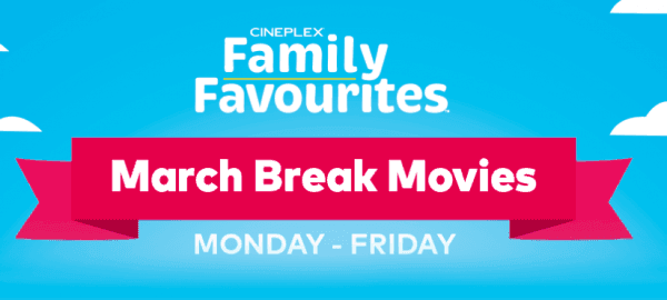 Cineplex春假家庭影院 每天四部大片 每部2.99元