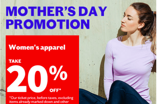 Sports Experts 母亲节特价 女装8折