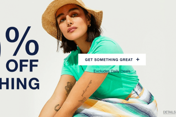 Gap 全场5折 仅五天