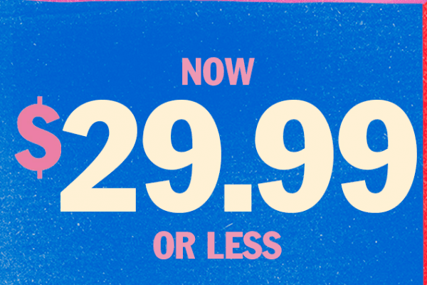 Urban Outfitters折扣区全场29.99元或以下