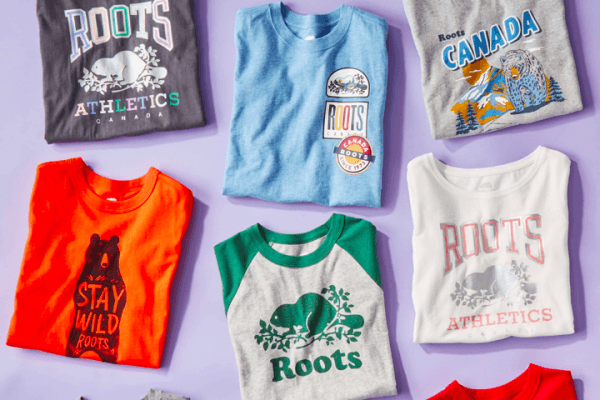 Roots两件T恤只要45元 两件儿童T恤只要30元