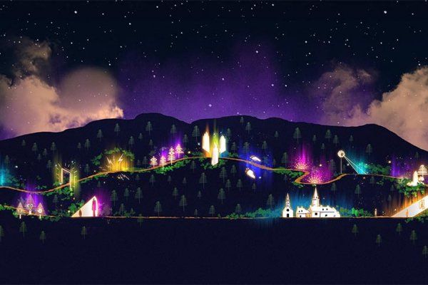 Mont-Tremblant神秘的激光魔法森林