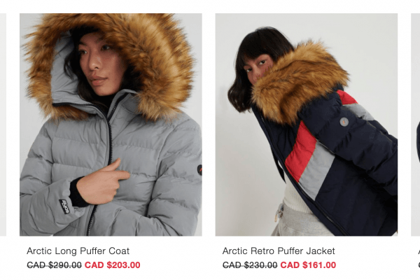 Superdry秋冬外套低至7折