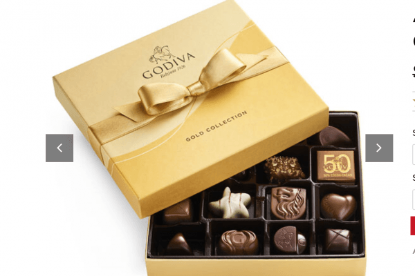 Godiva金色礼盒只要17元 原价34