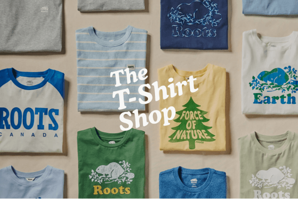 Roots买三件t-shirt 免费送一件