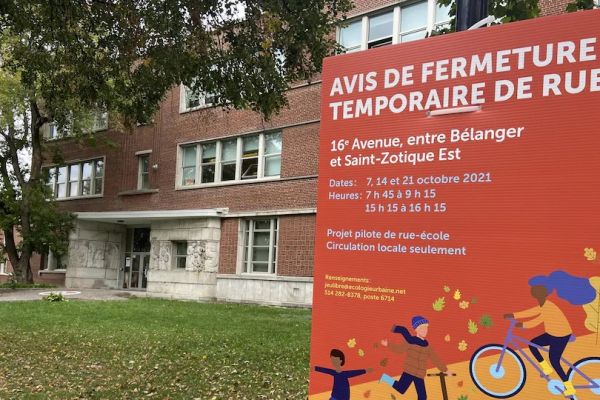 蒙特利尔一小学即将启动学校步行街试点项目