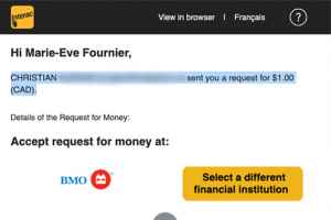 Interac银行转帐漏洞导致客户2,500元被盗