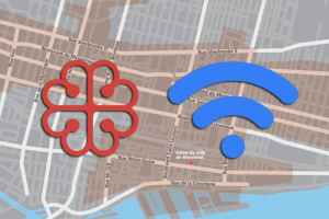 蒙特利尔很多区免费无线上网服务很差