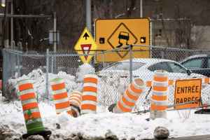 几乎所有蒙特利尔市中心道路近两年都因施工而被阻