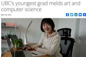 18岁华裔女孩创纪录：UBC史上最年轻毕业生