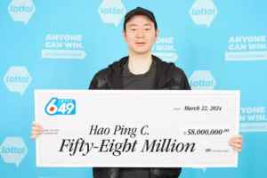 华人男子赢得5800万元奖金