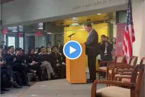 中国驻美大使哈佛演说屡被人闹场（视频）