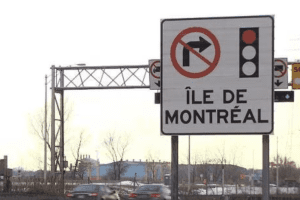 蒙特利尔是禁止红灯右转的典范吗？