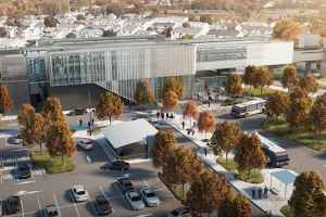 REM轻轨西北Deux-Montagnes轻轨站即将开通