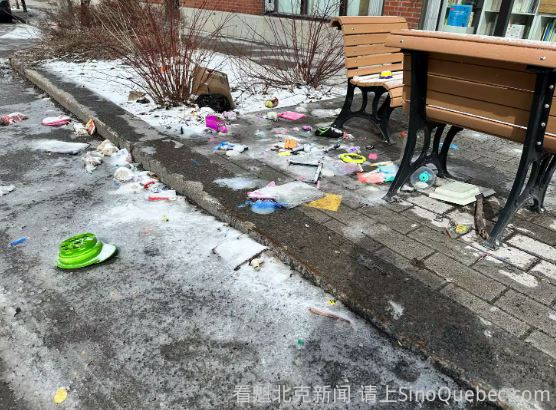 现在蒙特利尔整个就是一个垃圾场