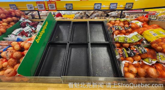 员工罢工 蒙特利尔南岸这家超市货架空了