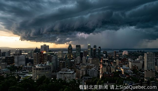 今天魁省再次迎来降雨和雷暴天气